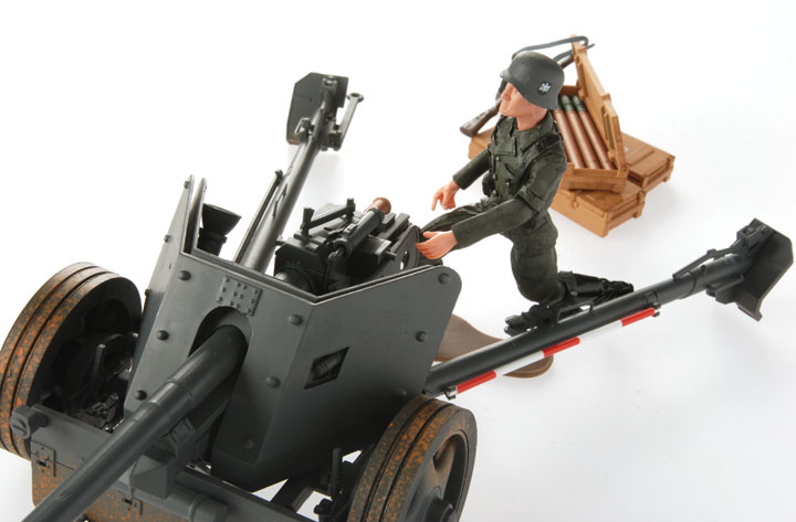 German WWII Pak 40 75mm Anti Tank Gun 118 Scale  